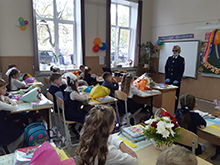 Открытый урок ОБЖ в День Знаний в г. Кизел