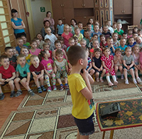В  детском саду г. Чайковского  прошло мероприятие по пожарной безопасности «В гостях у Домовенка»