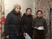 В  рамках Проекта «Безопасное жилье» в п. Октябрьский жителям установили дымовые извещатели