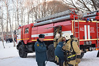 В Чернушинской школе прошли пожарно-тактические учения