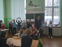 Урок пожарной безопасности в Кизеловской школе