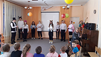 Дружина юных пожарных в гостях у малышей