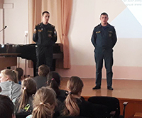 Урок ОБЖ в Очерской коррекционной школе-интернате