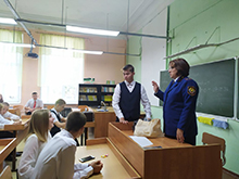Урок пожарной безопасности в Осинском районе