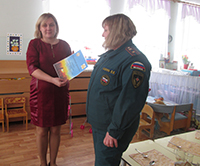 Представители Кировского отделения ВДПО г. Пермь  посетили детский сад «Радуга»