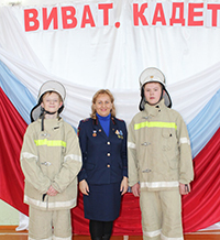В Кувинской школе  прошел смотр-конкурс  кадетских классов "Виват, кадеты!"