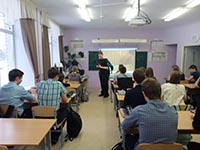 Школу п. Уральский посетили сотрудники ВДПО И МЧС