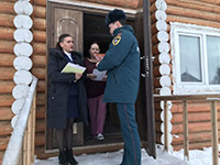 Жителям Индустриального района г. Перми напомнили правила пожарной безопасности